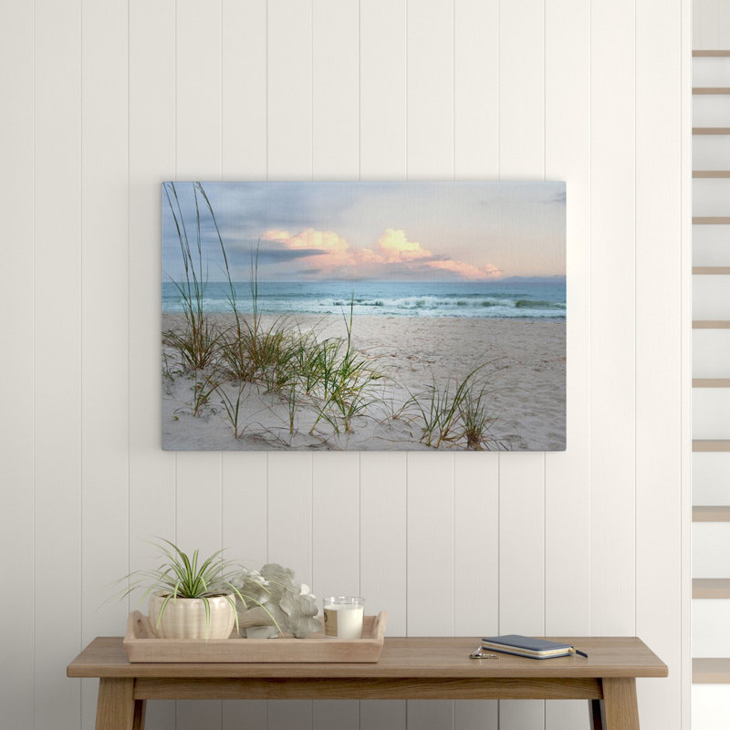 Beachcrest Home Beach Driftwood Wrapped Canvas Print & Reviews Wayfair